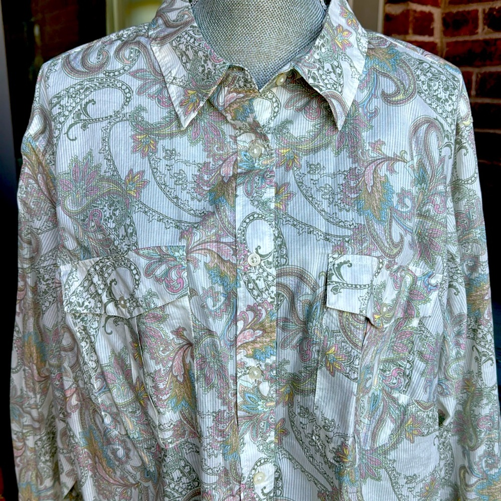 Ralph Lauren Women’s 3X Dress shirt - Paisley